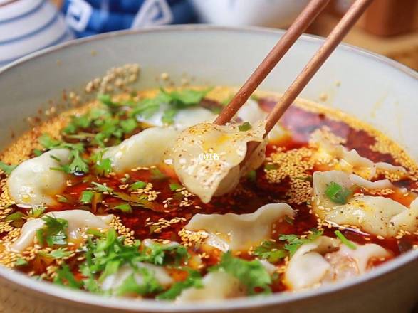 Spicy Dumpling soup 红油水饺  中份 375g